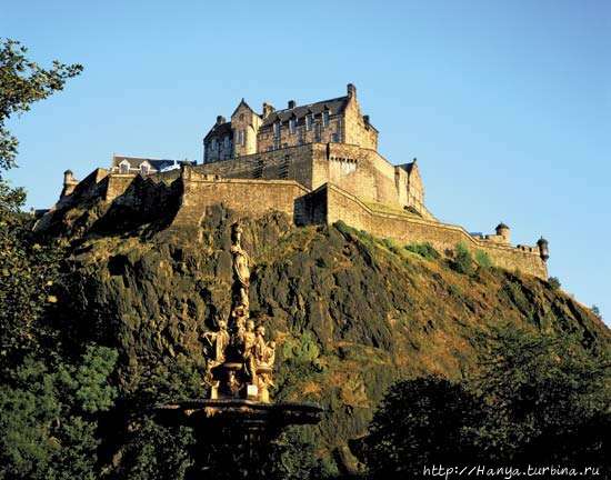 Эдинбургский замок. Фото из интернета Эдинбург, Великобритания