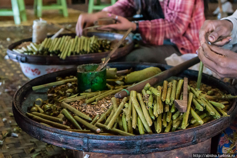 Сигарное производство на озере Инле Озеро Инле, Мьянма