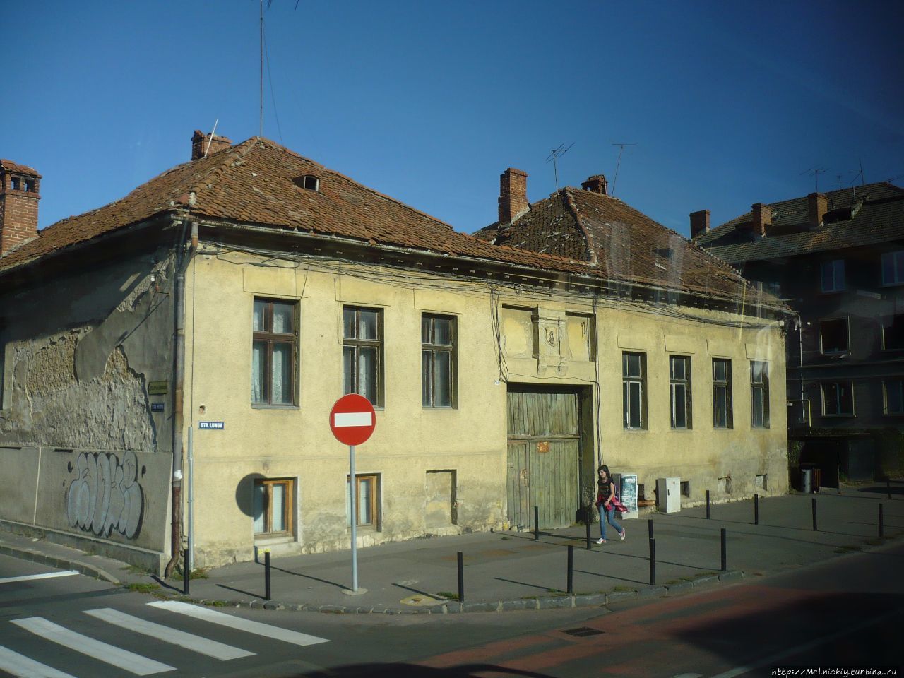 Короткая остановка в румынском Кронштадте Брашов, Румыния