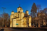Церковь Кирилла и Мефодия. Православный Храм Сербской Православной Церкви. В полночь тут гуляли православное Рождество