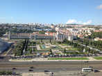 Лиссабон с панорамной площадки на Памятнике первооткрывателям.