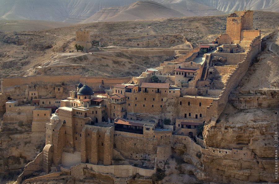 Мираж в пустыне (монастырь Мар Саба) Лавра Саввы Освященного, Палестина