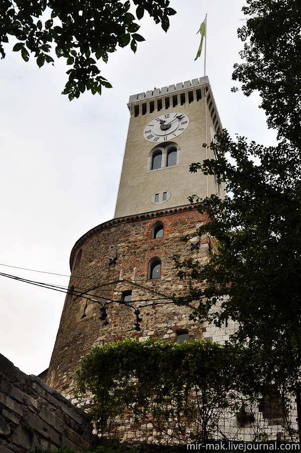 Башня с часами. Любляна, Словения