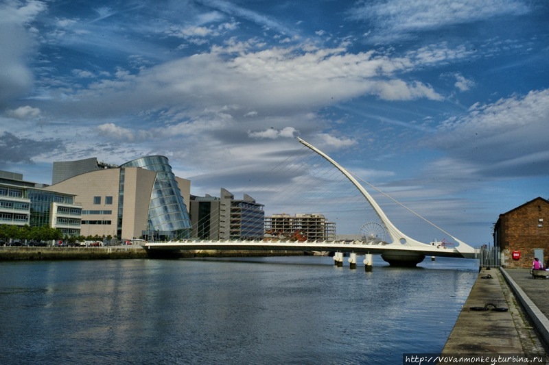 мост Samuel Beckett Bridge (2009) Дублин, Ирландия