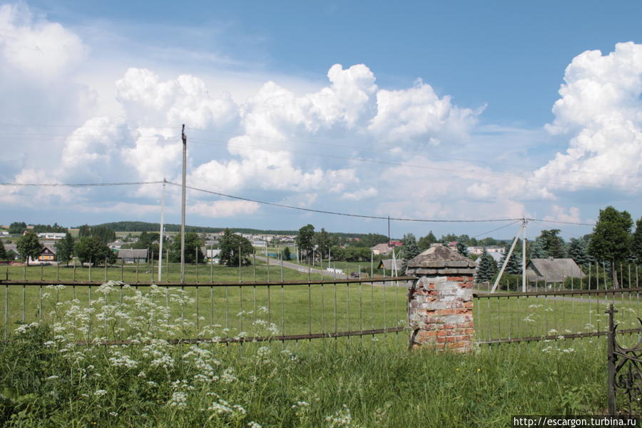 Вид с территории костела Ошмяны, Беларусь
