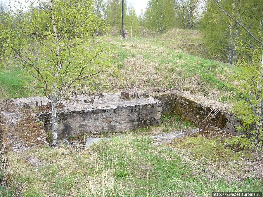 Место установки артиллерийского орудия Высоцк, Россия