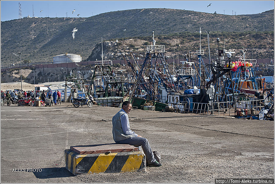Ну, ладно, хорош пугать рыбаков большой камерой, пора ехать в Эс-Сувэйру...
* Агадир, Марокко