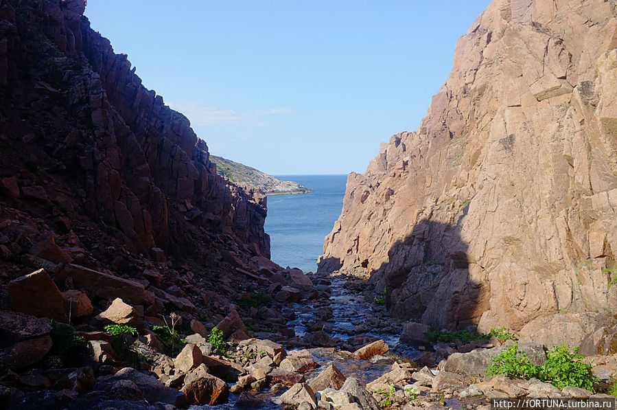 Батарейский водопад Териберка, Россия