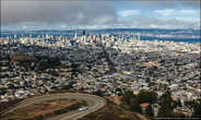 Фрагмент панорамы Сан-Франциско со смотровой площадки 