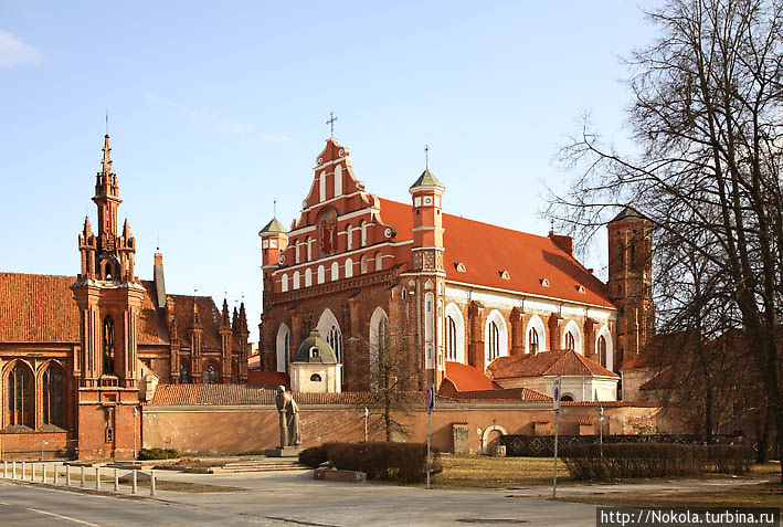 Костел св. Анны и костел Бернардинцев Вильнюс, Литва