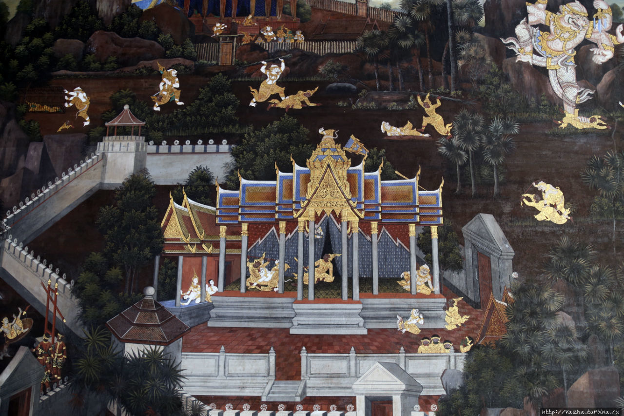 Храм Изумрудного Будды. Божество Хануман Бангкок, Таиланд