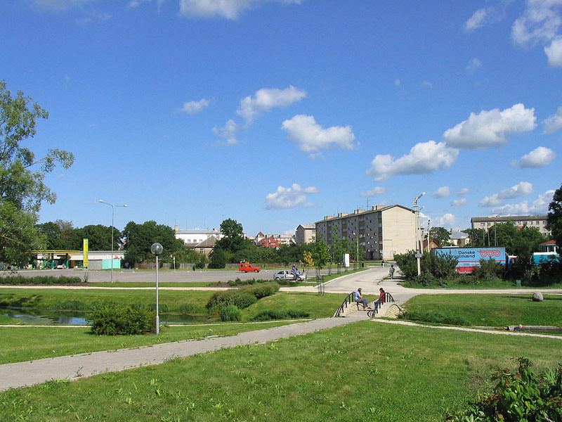 В центре города Раквере, Эстония