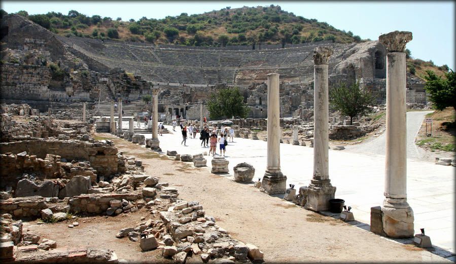 Развалины древнего города Эфес Эфес античный город, Турция