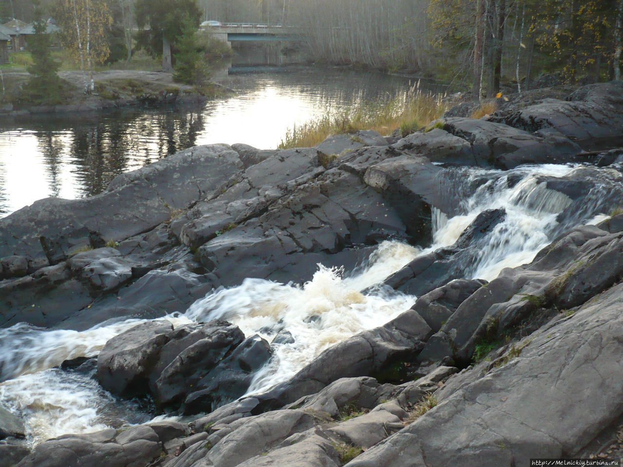 Водопад Ахинкоски Рускеала, Россия