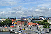 Панорама Осло с крыши национального театра оперы и балета.