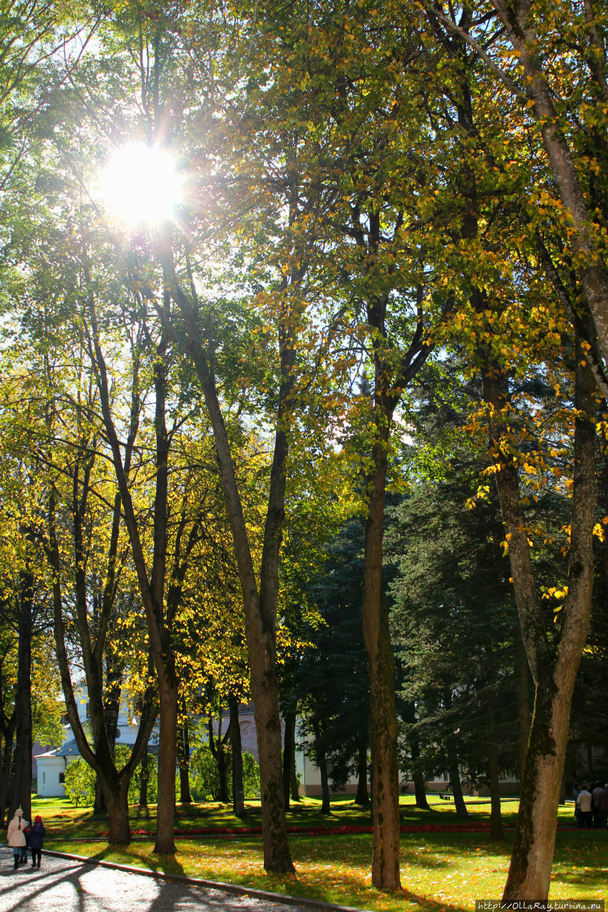 Башен в кремле много, но ещё внутри периметра Детинца есть чудесный парк, в золотой листве которого гулять — одно удовольствие. Великий Новгород, Россия