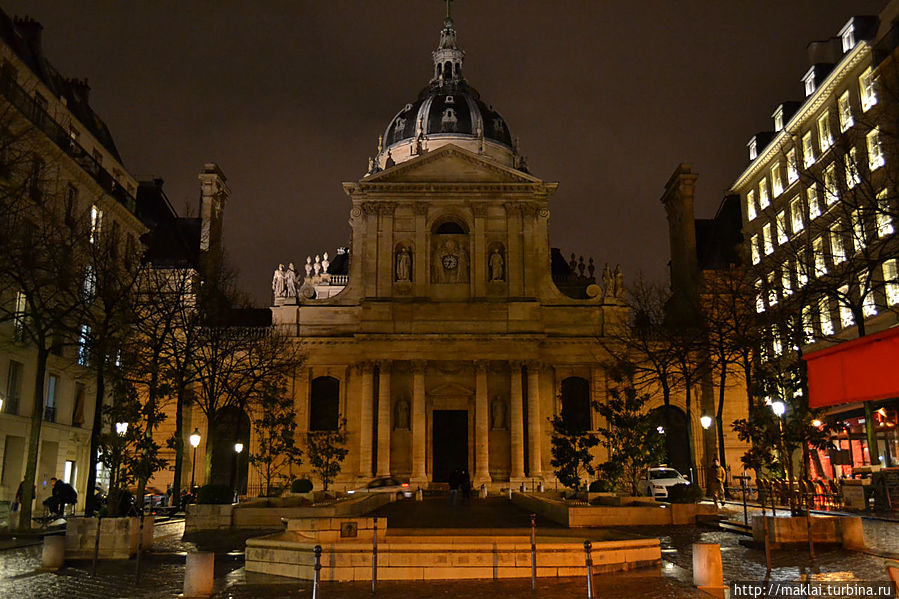 Площадь Сорбонны. Капелла Святой Урсулы. Париж, Франция