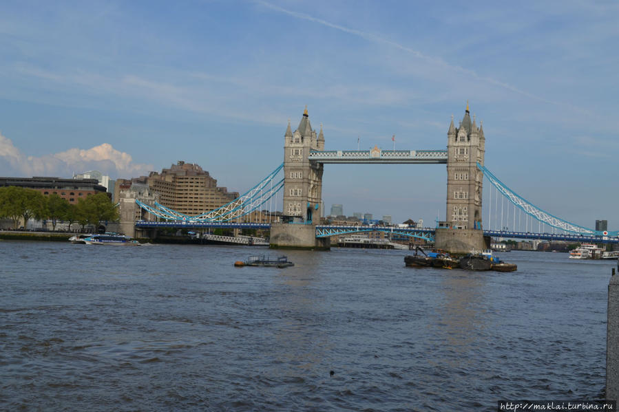 Тауэрский мост. Взгляд с южной части Лондона. Лондон, Великобритания