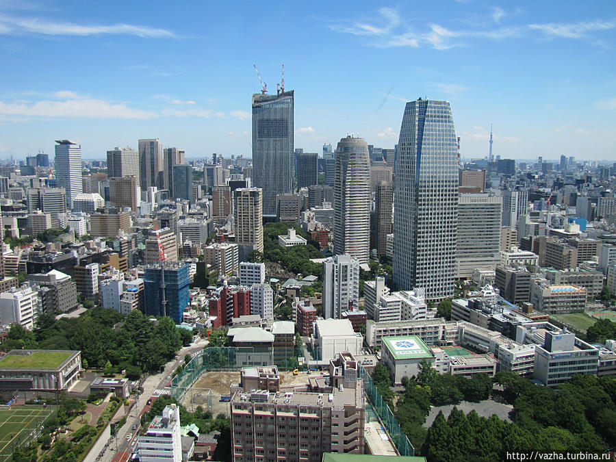 Вид на Токио с главной обсерватории. Токио, Япония