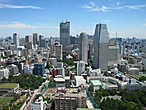 Вид на Токио с главной обсерватории.