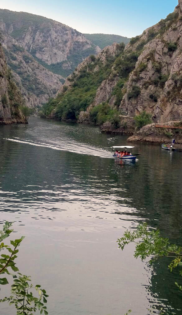 На лодке по Каньону Матка Каньон Матка, Северная Македония
