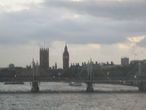 Лондон. Вид с моста Ватерлоо через Темзу