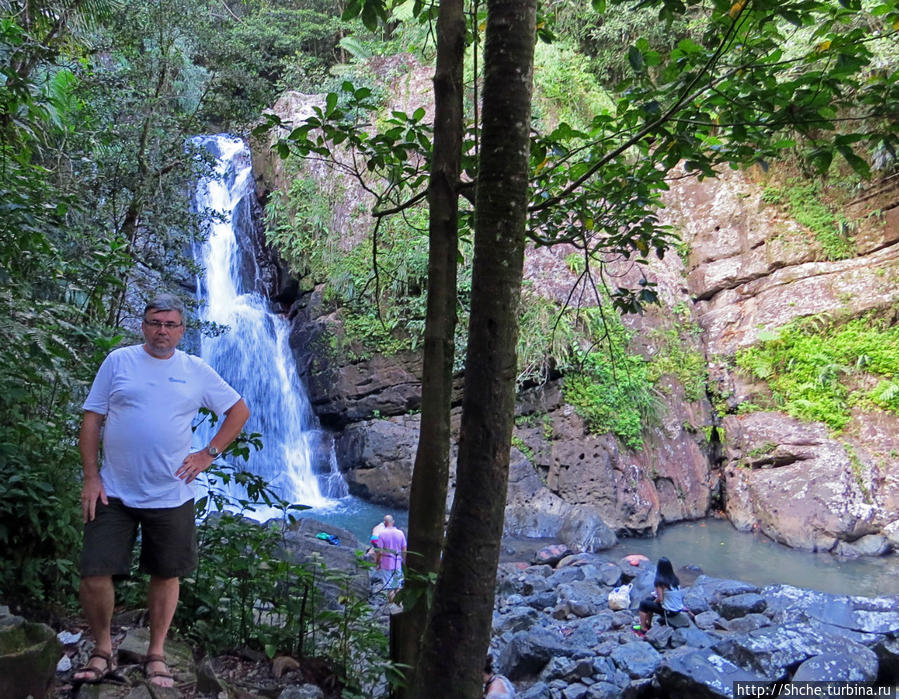 Водопад Ла Мина — хоть искупаться, хоть поглазеть Эль Юнке Национальный Лес, Пуэрто-Рико