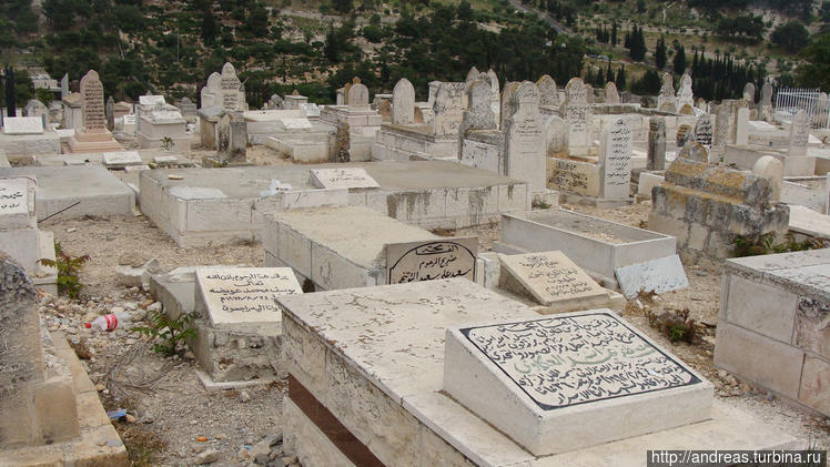 Арабские могилы за стенам