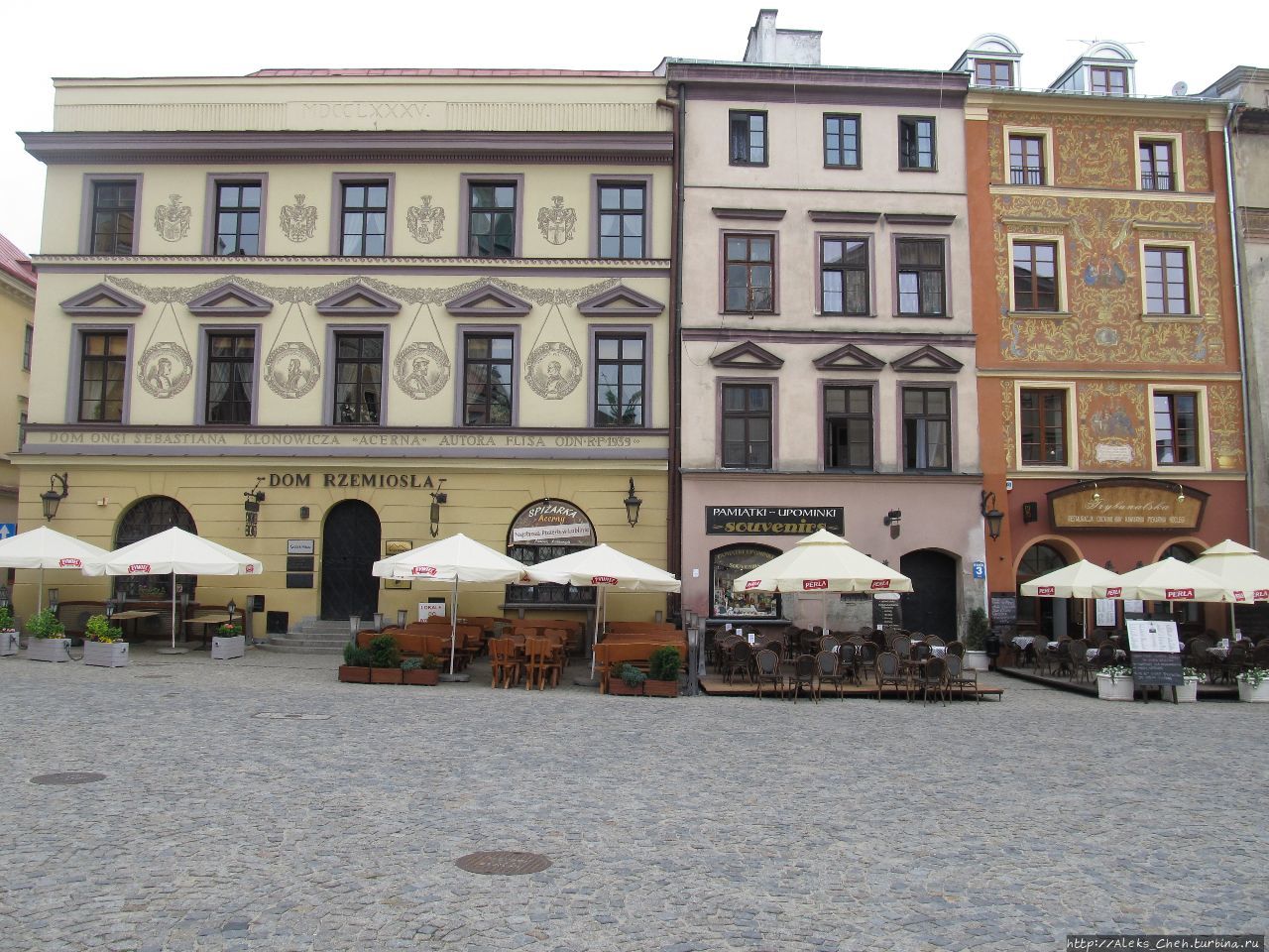 Дома на Рыночной площади Люблин, Польша