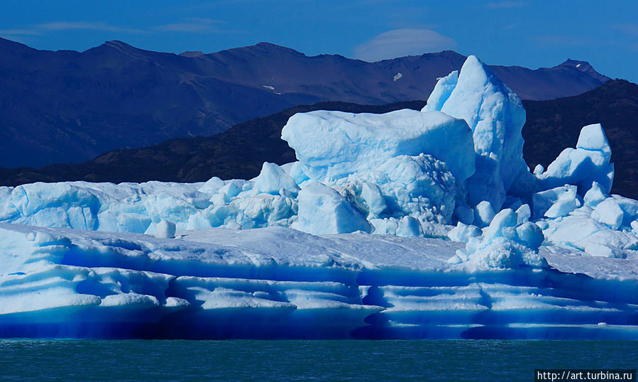 Ледники озера Argentino Эль-Калафате, Аргентина