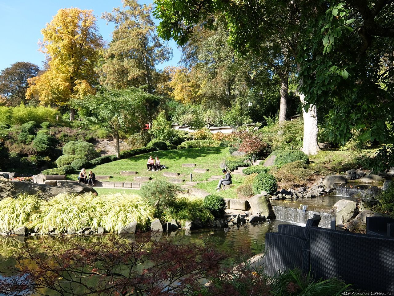 Цукияма — пейзажные, холмистые сады. Xиранива —  плоские сады Кайзерслаутерн, Германия
