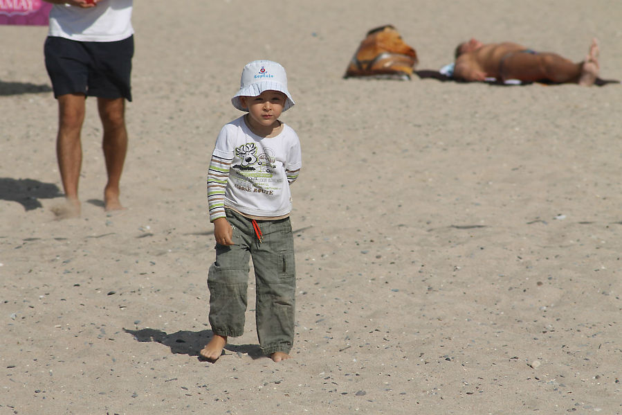 Дети на евпаторийском пляже Евпатория, Россия