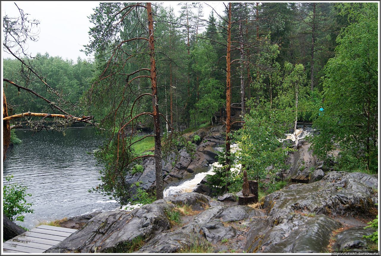 Водопады  Ахвенкоски Рускеала, Россия