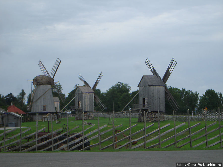 Мельницы в Англа Курессааре, остров Сааремаа, Эстония