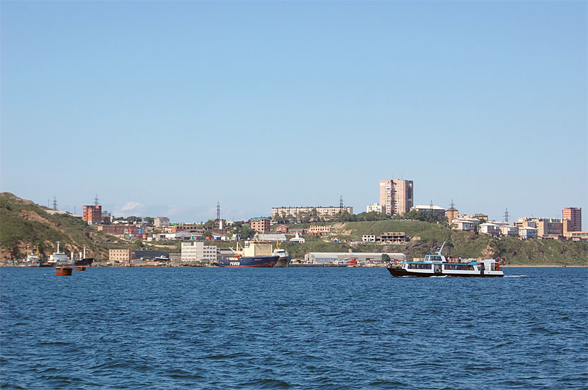Вид на город в районе Эгершельд Владивосток, Россия