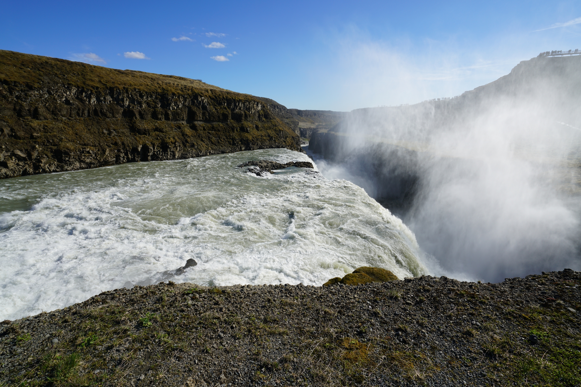 Гюдльфосс Галлфосс водопад, Исландия