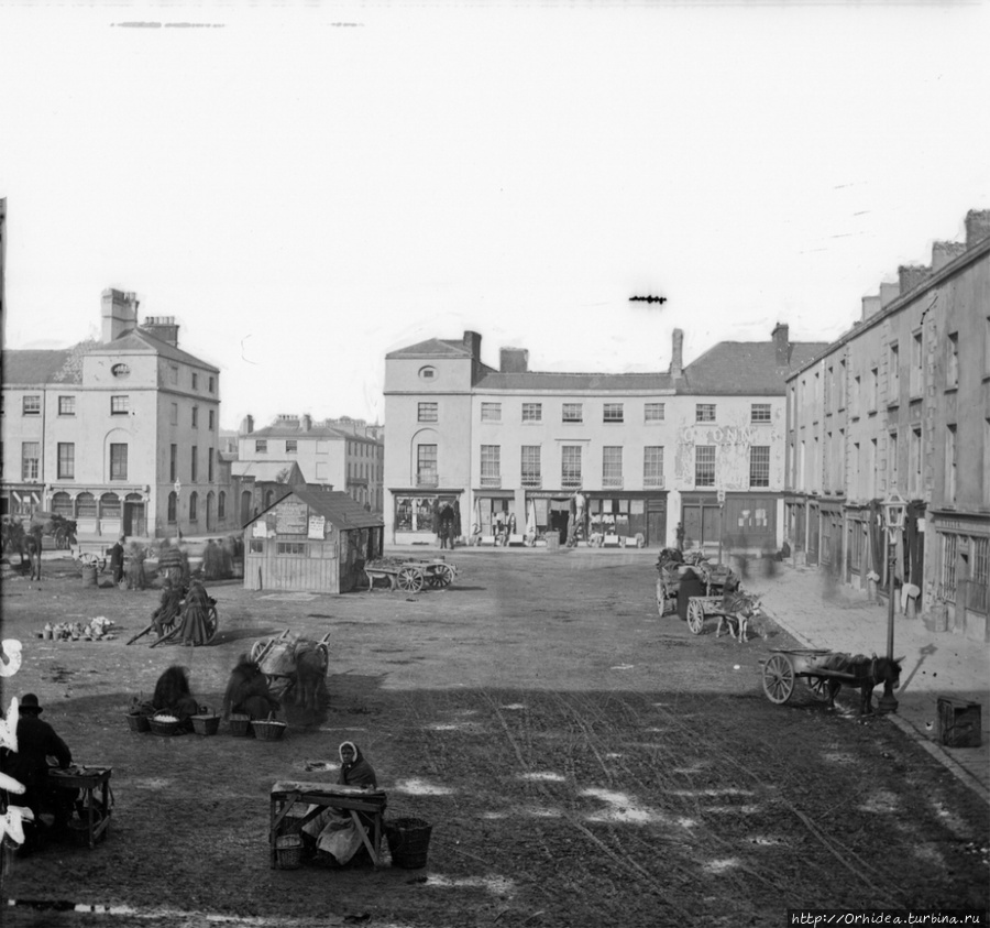 Площадь Граттана, Дангарван. 1863 год. Ирландия