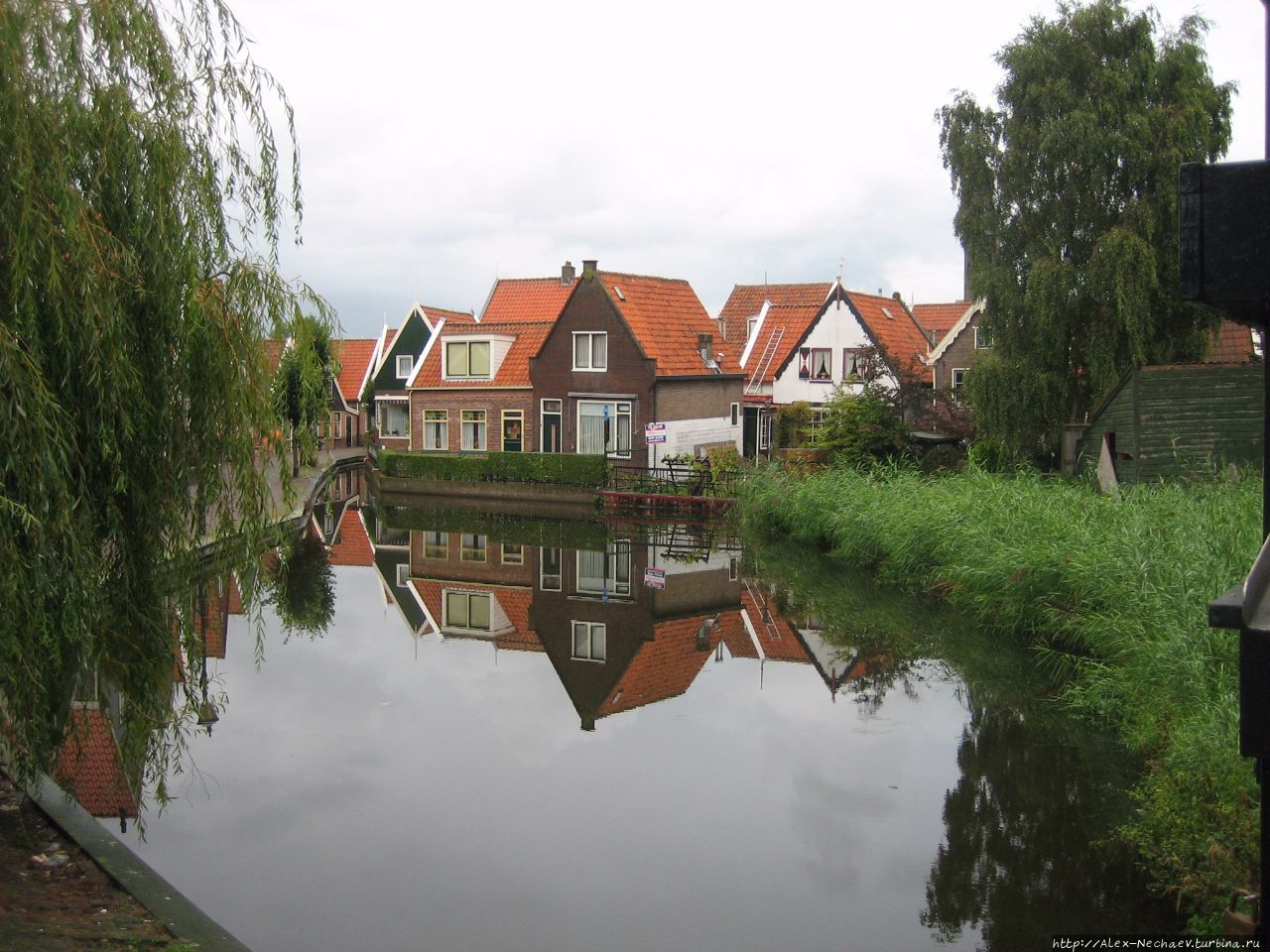 Идиллический пейзаж Волендам, Нидерланды