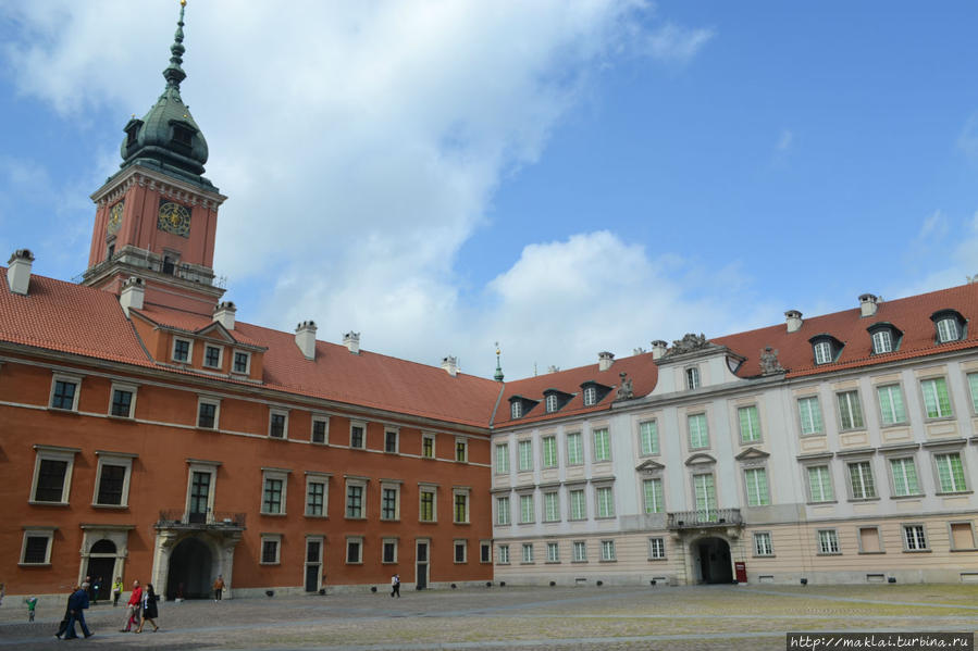 Двор Королевского замка. Варшава, Польша