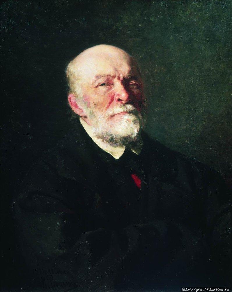 И.Е.Репин.Портрет Н.И.Пирогова (1881) Москва, Россия