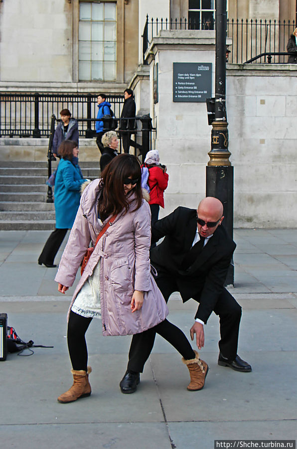 Развлекуха на Трафальгарской площади. Лондон, Великобритания