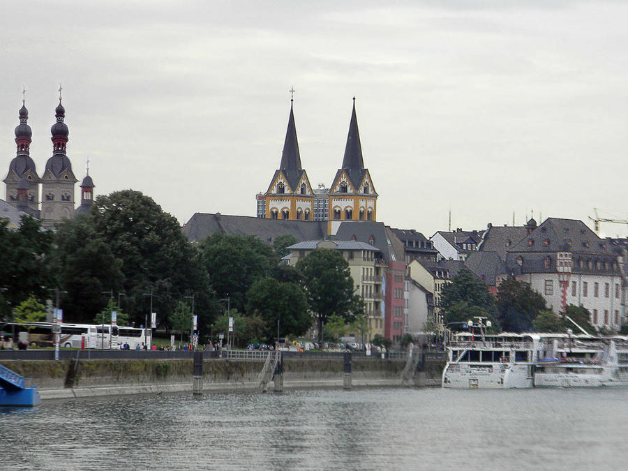 Столица нижнего Рейна Кобленц, Германия