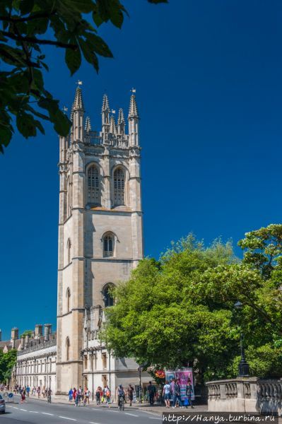 Магдален Колледж, Оксфорд. Башня. Фото из интернета Оксфорд, Великобритания