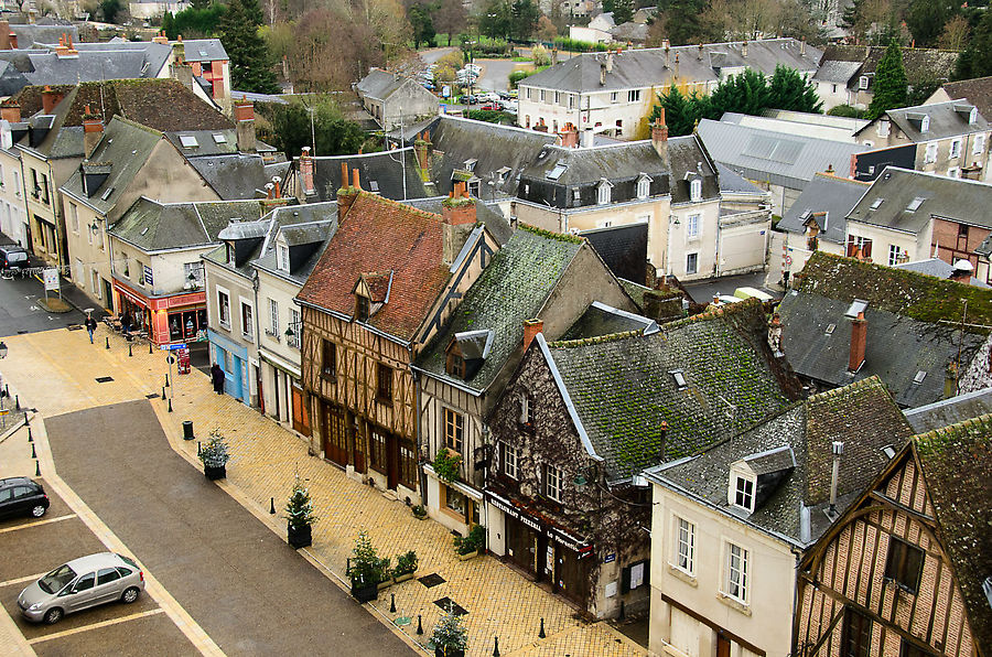 Крыши старого города Амбуаз, Франция