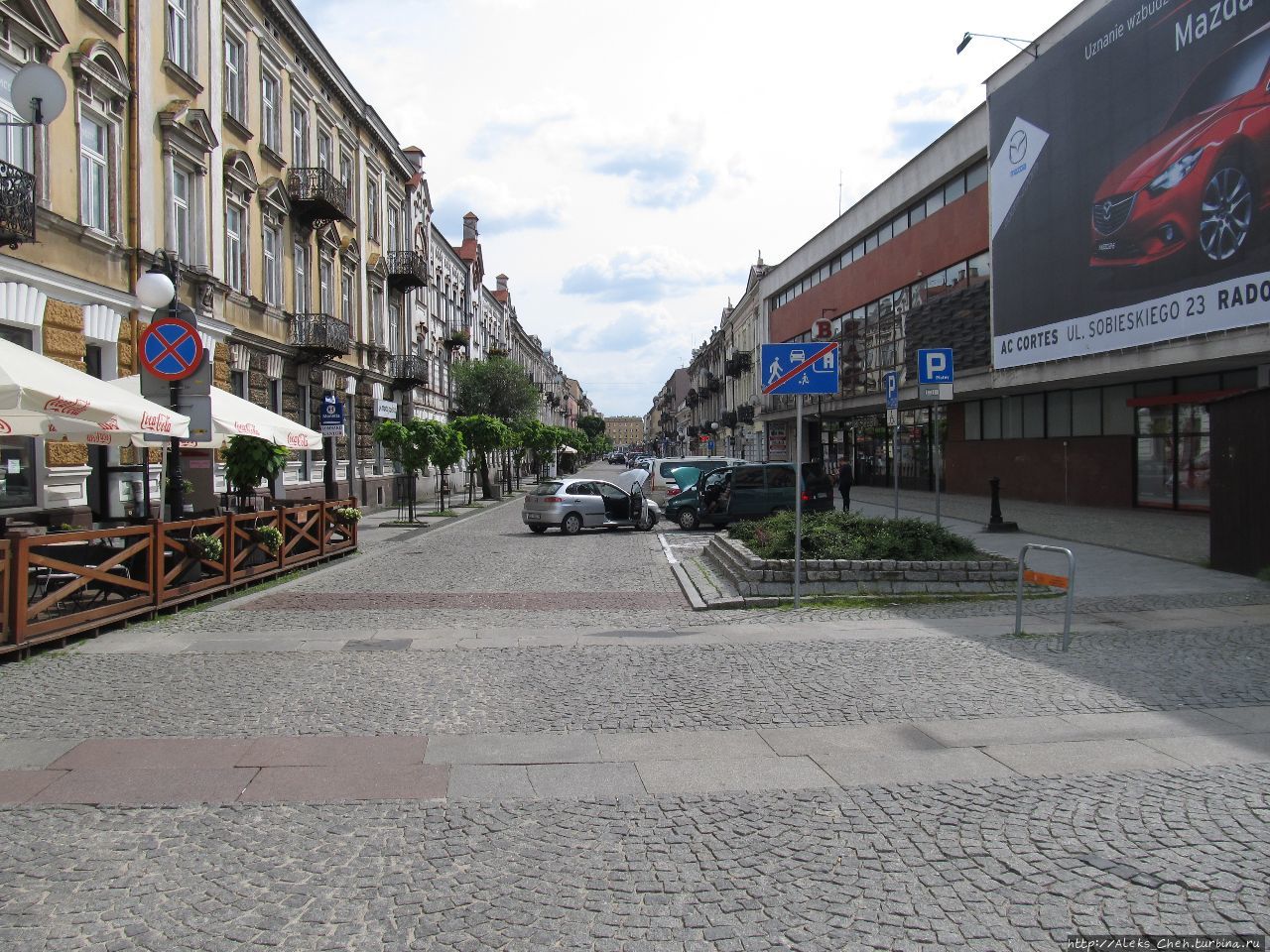 Одна из центральных улиц — Żeromskiego Радом, Польша