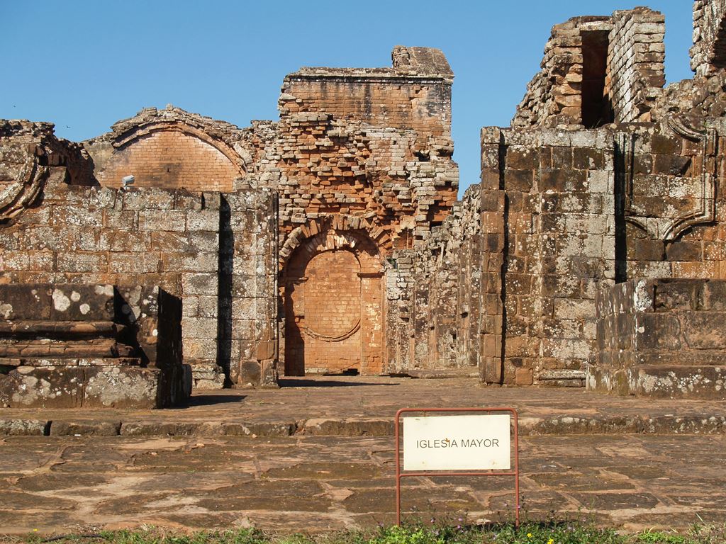 Руины миссии иезуитов в Тринидад, памятник ЮНЕСКО в Парагвае Тринидад, Парагвай