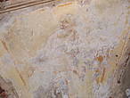 Еще одна фреска, подкупольная — образ одного из евангелистов — единственный из уцелевших...