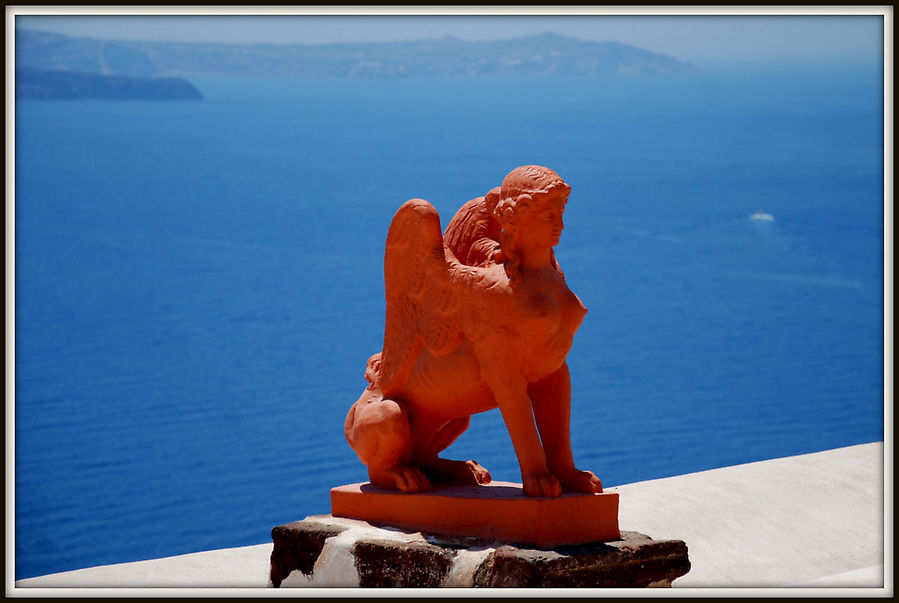 Самый красивый вулканический город земли Ия, остров Санторини, Греция