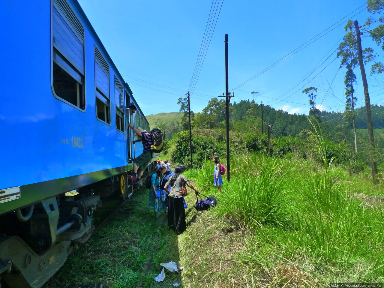 На поезде в Эллу Элла, Шри-Ланка