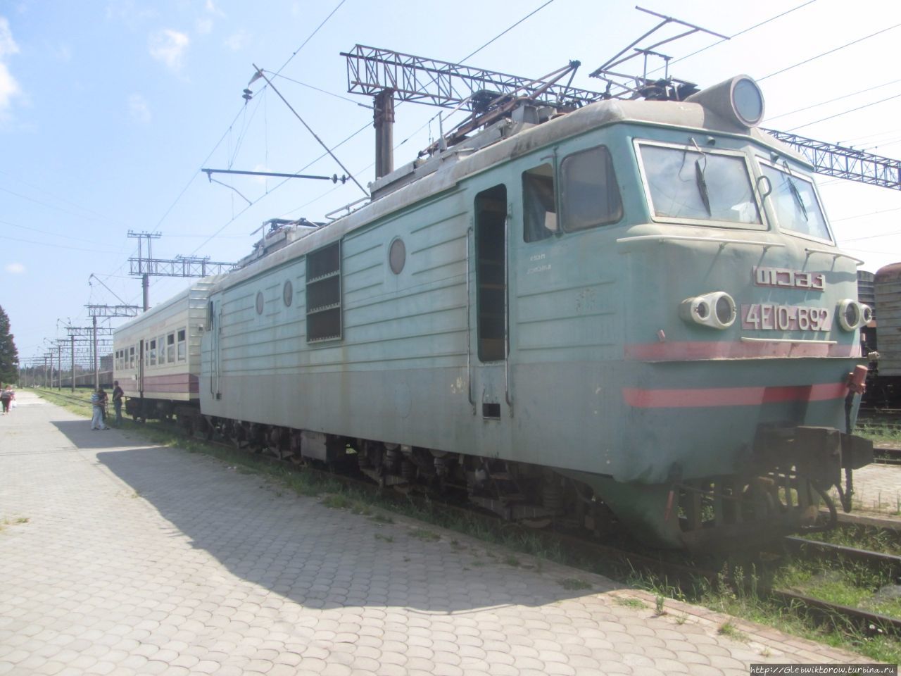 Поездка в Цхалтубо по железной дороге Кутаиси, Грузия